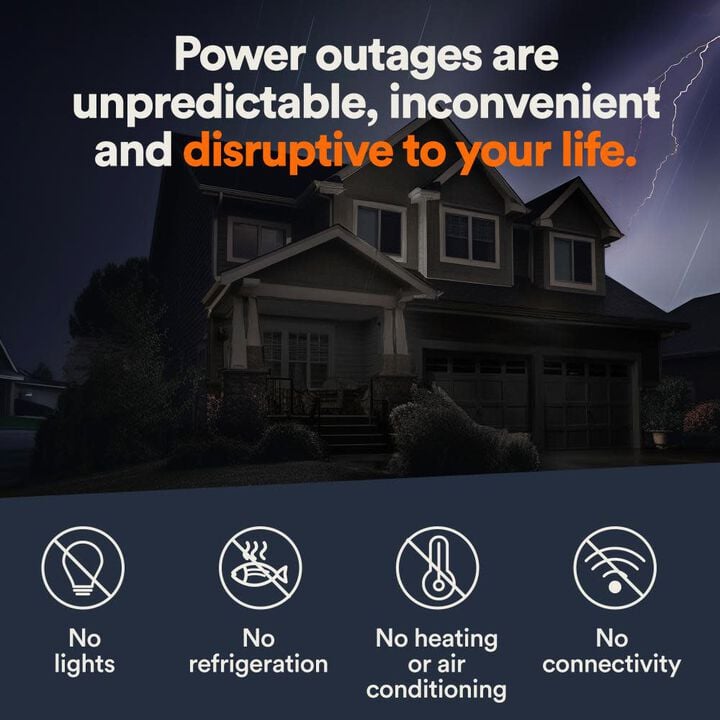 Generac Guardian Series 24,000 Watt (24kw) Dual Fuel 50-State Air-Cooled Home Standby Generator with RSXW200A3 Transfer Switch, large image number 2