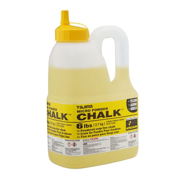 Tajima Micro Chalk Powdered Snap Line Chalk Yellow 6 lbs, large image number 0