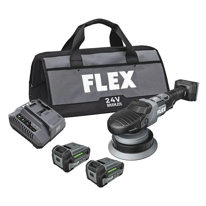FLEX 24V Gear-Driven Orbital Polisher Kit