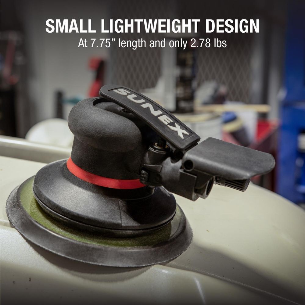 Sunex 3/16 Inch 11000 RPM One-Handed Speed Control Orbital Palm Sander, large image number 5