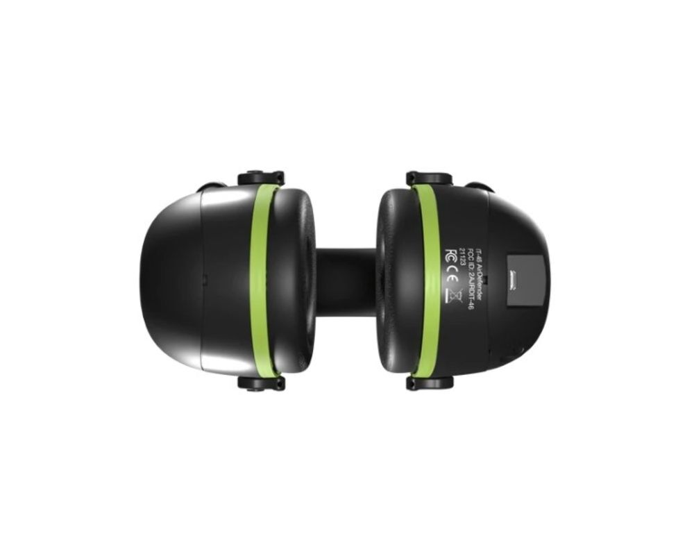 ISOtunes AIR DEFENDER Earmuff Bluetooth Black/Safety Green, large image number 7