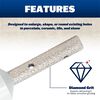 Marshalltown 3/8" (10MM) DIAMOND MILLING BIT FOR GRINDER, small image number 3