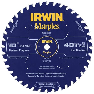 Irwin Marples WW CSB 10 In. 40T ATB, large image number 0