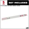 Milwaukee 12 in. 18 TPI THE TORCH SAWZALL Blade 5PK, small image number 2