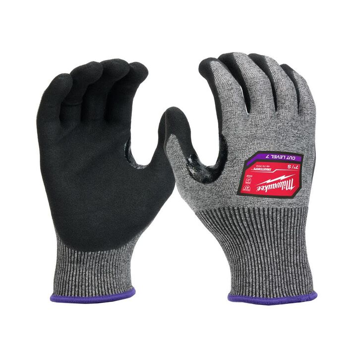12-Pair Milwaukee A7 Cut Level High Dexterity Nitrile Dipped Gloves (Medium)