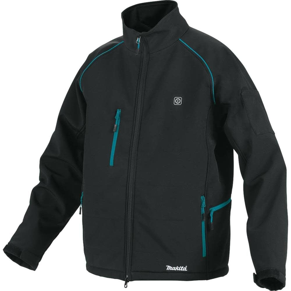 Makita 18V LXT Lithium-Ion Cordless Heated Jacket Jacket Only (Black M) Size Medium - DCJ205ZM