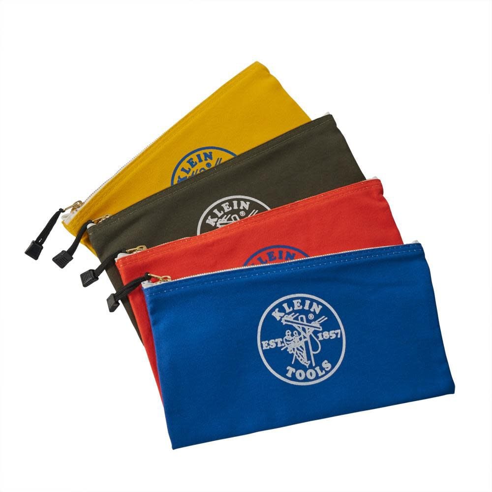 Klein Tools 4Pack Canvas Zipper Bags 5140 from Klein Tools Acme Tools