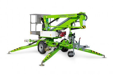 Niftylift 33.5' Cherry Picker Trailer Mounted Towable with Telescopic Upper Boom - Battery, large image number 1