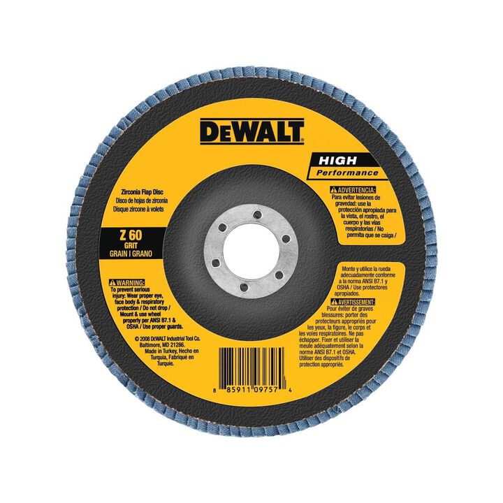 DEWALT 5 In. x 7/8 In. 36 g Zirconia Flap Disc
