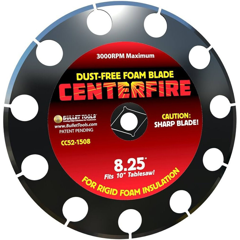 Bullet by MARSHALLTOWN 8.25 in. CenterFire Dust Free Foam Blade for Cutting EPS XPS and Poly-Iso Insulation, large image number 1