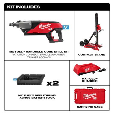 Milwaukee MX FUEL Handheld Core Drill Kit with Stand, large image number 1