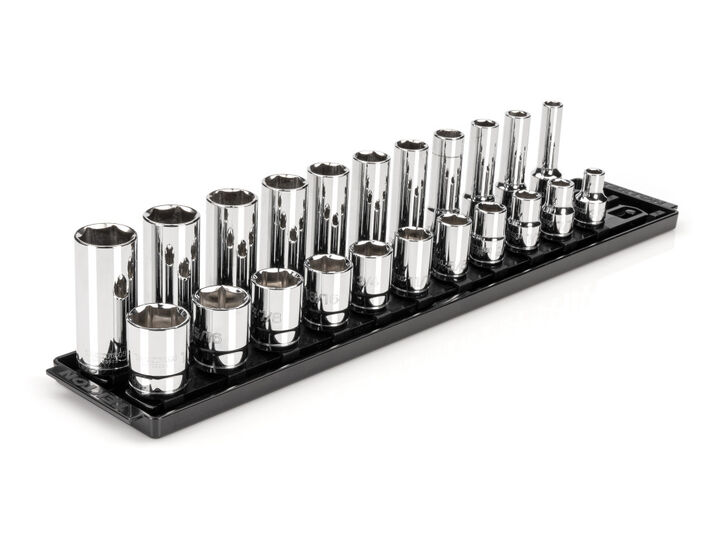 Tekton 1/2 Inch 6 Point Socket Set, 22 Pieces (3/8-1 Inch), large image number 1