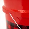 Eskimo 6 Gallon Red/Black Plastic Buffalo Plaid Bucket, small image number 5