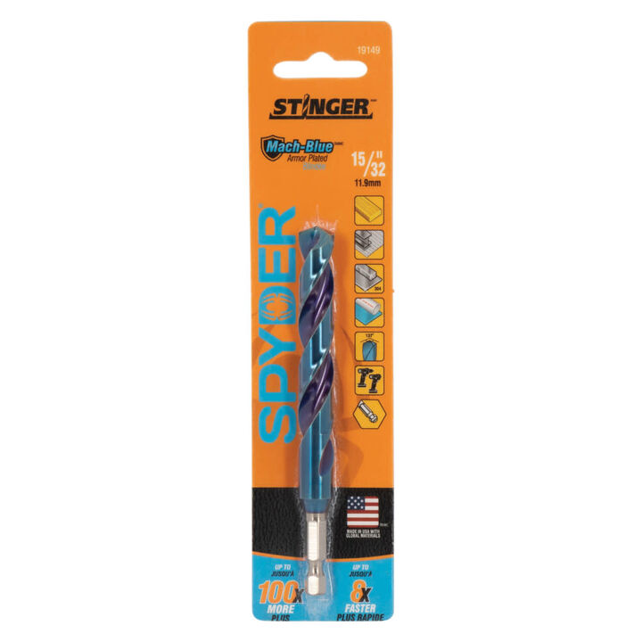 Spyder 15/32 Inch Hex Shank Drill Bit