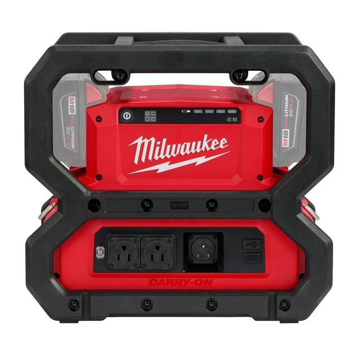 Milwaukee M18 Carry-On 3,600 Watt Lithium-Ion Battery Portable Power Supply (Bare Tool), large image number 12