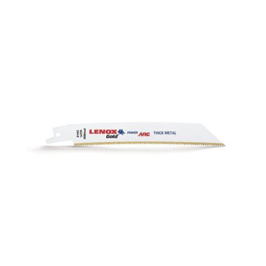 Lenox 6 In. 14 TPI Gold Power Arc Curved Reciprocating Saw Blade 25 pk., large image number 0