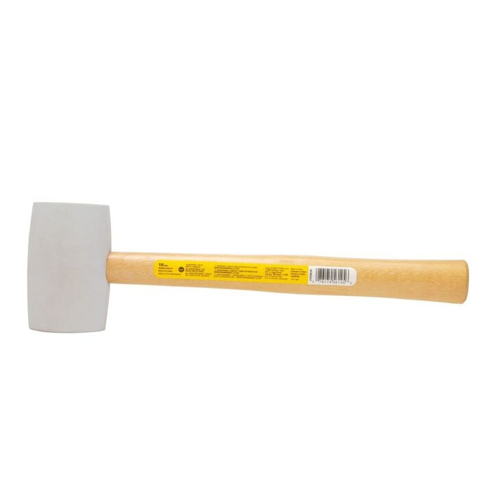 Stanley 16 Oz White Rubber Mallet, large image number 1