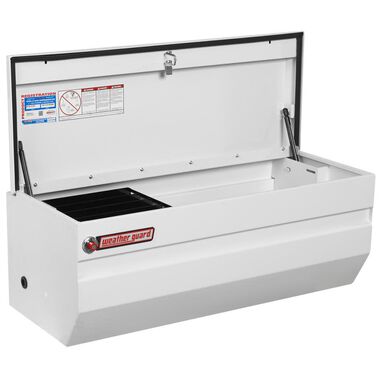 Weather Guard 47-in x 20.25-in x 19.25-in White Steel Universal Truck Tool Box, large image number 2