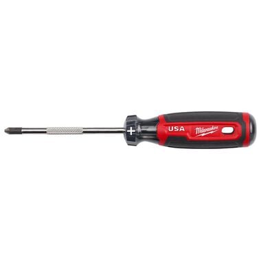 Milwaukee #2 Phillips 4inch Cushion Grip Screwdriver (USA), large image number 0