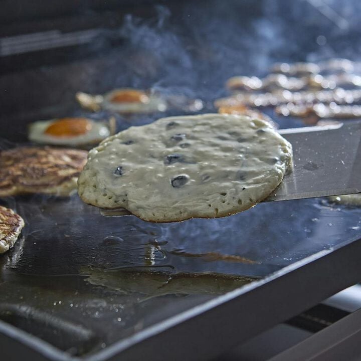 Weber Slate 28 Inch 3 Burners Natural Gas Rust-Resistant Griddle, Black, large image number 5