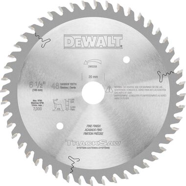 DEWALT Precision-Ground Woodworking Blade for TrackSaw System - 48T