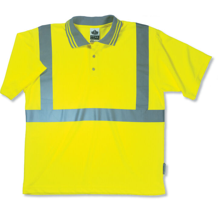 Ergodyne GloWear 8295 Lime Green Class 2 Polo Shirt - 5XL