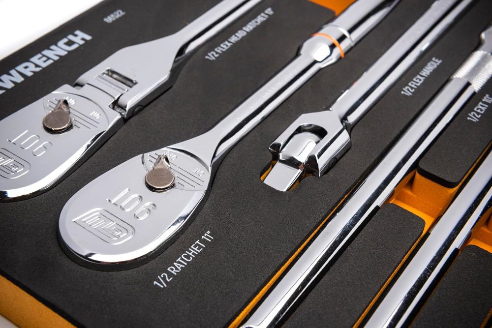 GEARWRENCH 16 Piece 1/2 Inch, 21 Piece 3/8 Inch, 18 Piece 1/4 Inch Ratchet and Drive Set Bundle, large image number 6