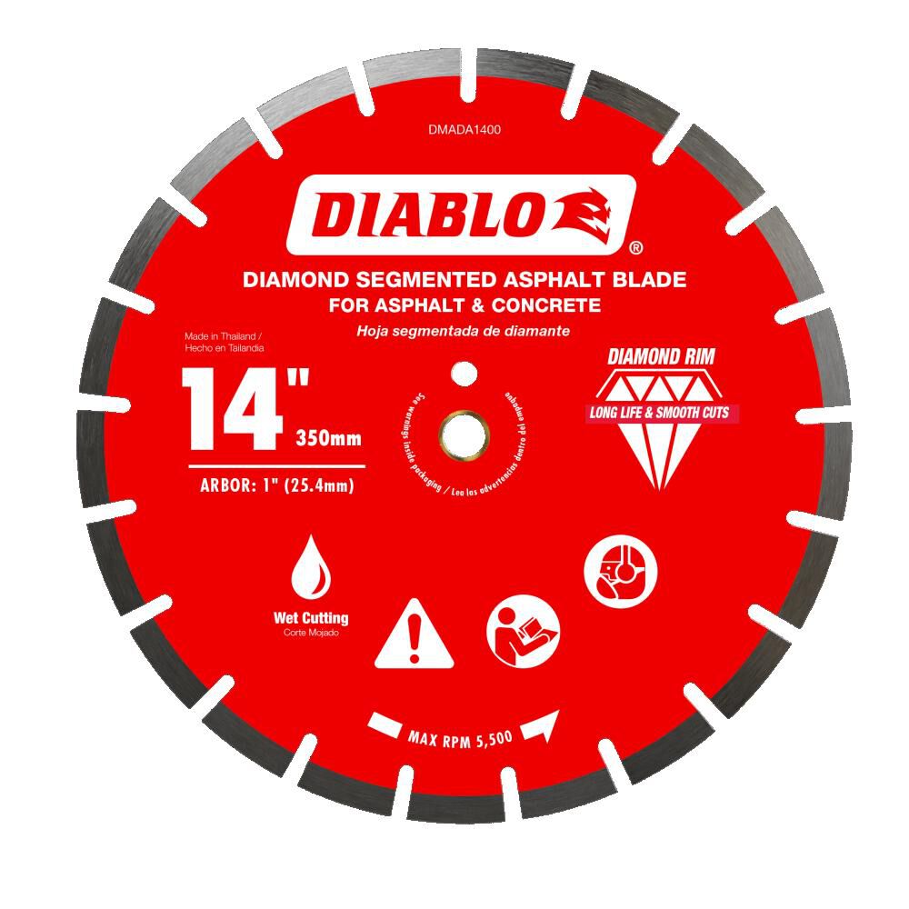 Diablo Tools 14 Inch Segmented Diamond Blade for Asphalt, large image number 1