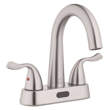 Homewerks Bathroom Sink Faucet Brushed Nickel 2 Handle