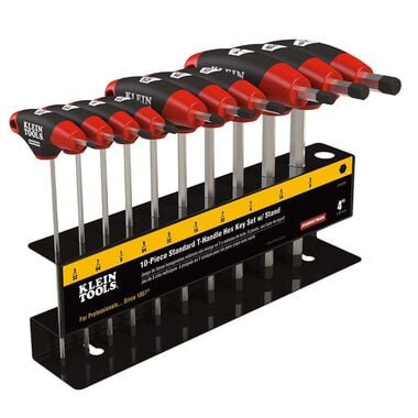 Klein Tools SAE T-Handle Set with Stand 4in L 10 Pc