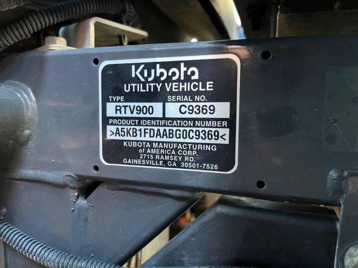 Kubota RTV900 898 cc 21.6HP Diesel-Powered Utility Vehicle - 2012 Used, large image number 14