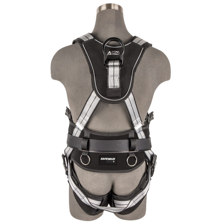 Safewaze PRO+ Slate Construction Harness: Alu 3D, Alu QC Chest, TB Legs, large image number 1