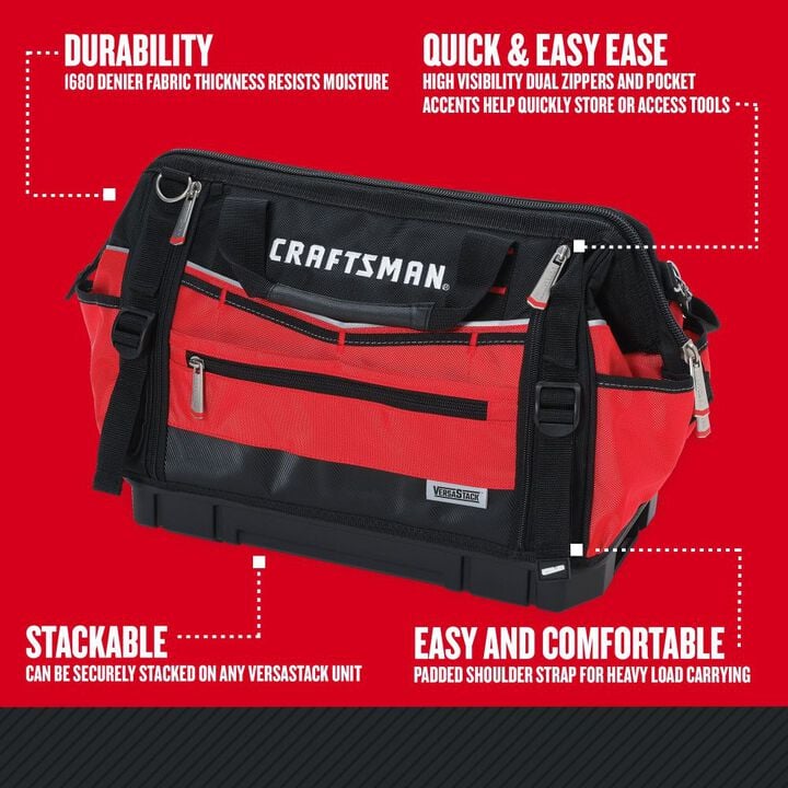 CRAFTSMAN VERSASTACK 17 Inch Tool Bag, large image number 1