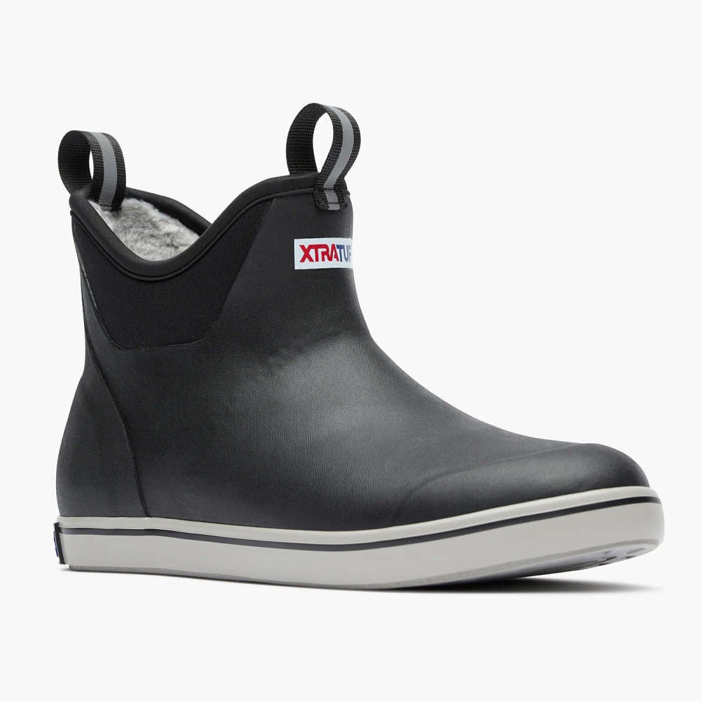 XTRATUF Men’s Size 14 Black Fleece Lined Cold Weather Ankle Deck Boot – XMAB000T M 140