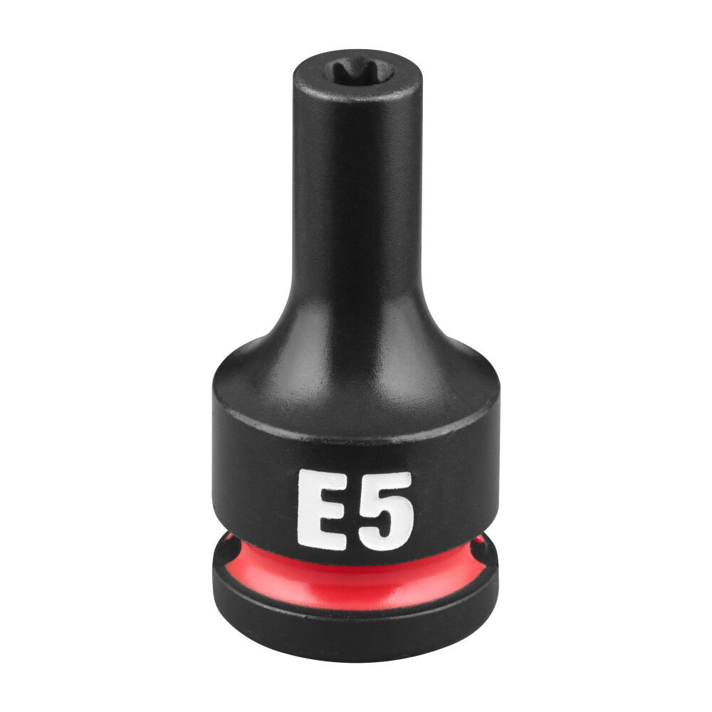 Milwaukee SHOCKWAVE Impact Duty 3/8 Inch Drive E-Torx E5 Bit Socket - 49-66-7373