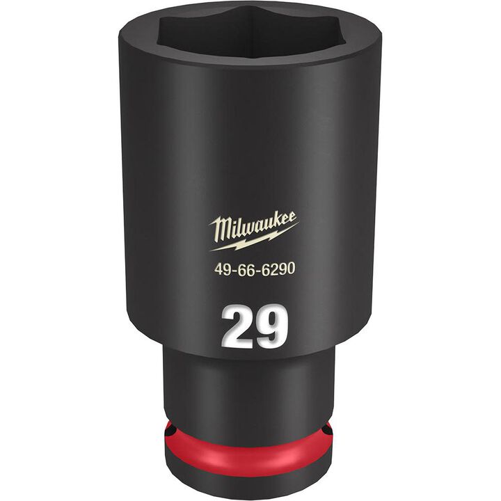 Milwaukee SHOCKWAVE Impact Duty Socket 1/2in Drive 29MM Deep 6 Point, large image number 0