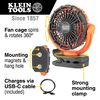Klein Tools Rechargeable Personal Jobsite Fan, small image number 2