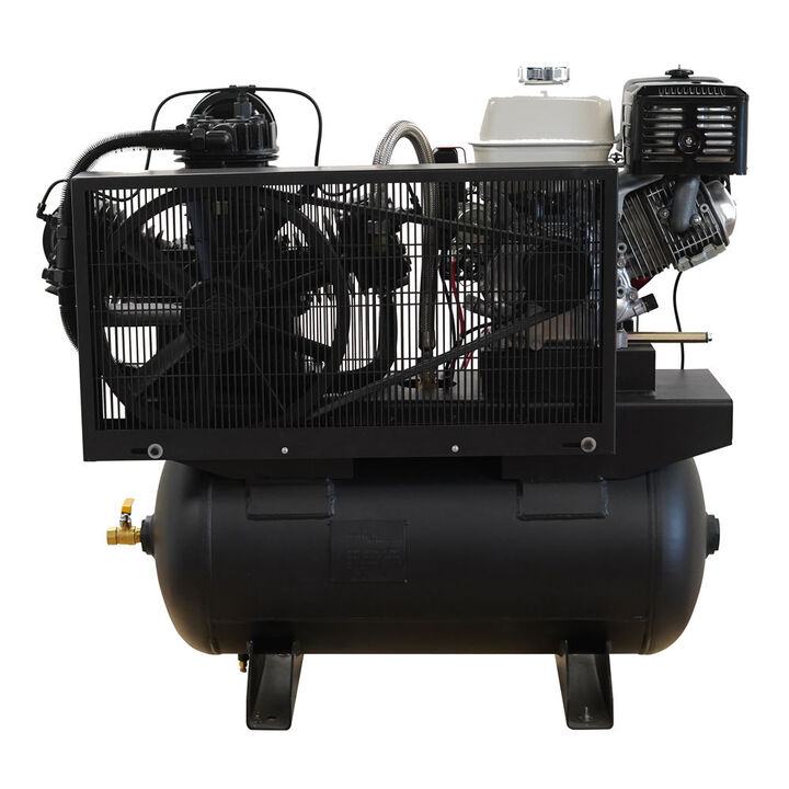 EMAX 26 CFM 30 Gallon Horizontal Air Compressor with 13HP Honda Gas Engine, large image number 4
