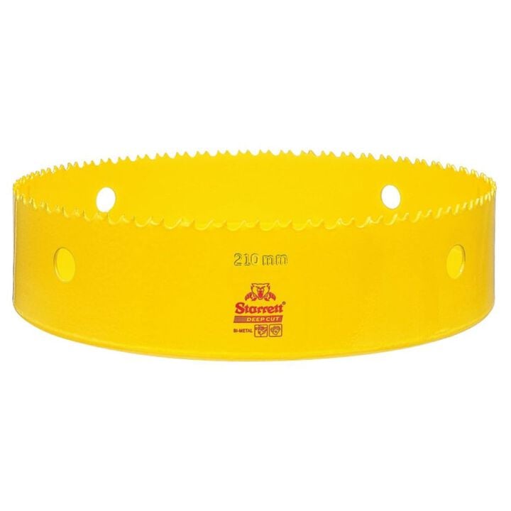 Starrett 8-9/32 Inch 4-6 TPI HSS Deep Cut Hole Saw
