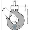 Peerless Chain 1/2 Inch Clevis Slip Hook With Latch, 11300 Pounds, small image number 2
