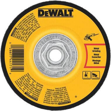 DEWALT 5 In. X 1/4 In. Metal Grinding Wheel, large image number 0