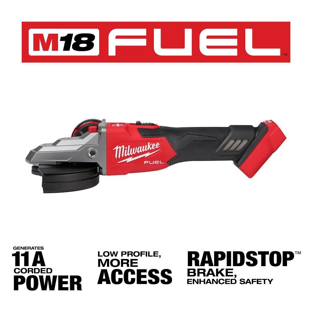 Milwaukee M18 Fuel 5inch Flathead Braking Grinder Bare Tool 2887 20 Sansujyuku sansujyuku.com