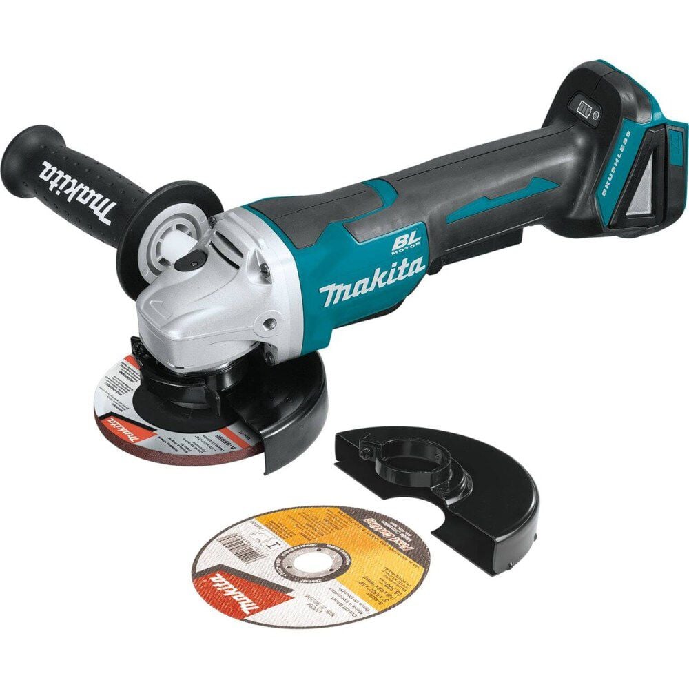 Makita 18V LXT 4-1/2 / 5in Paddle Switch Cut-Off/Angle Grinder with Electric Brake (Bare Tool), large image number 1