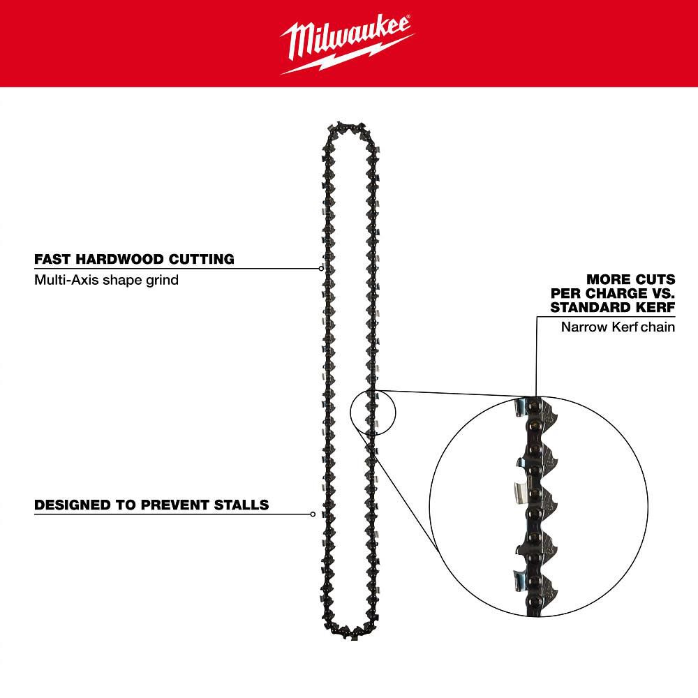 Milwaukee 20 Inch .325 Inch Pitch, .050 Inch Gauge Saw Chain