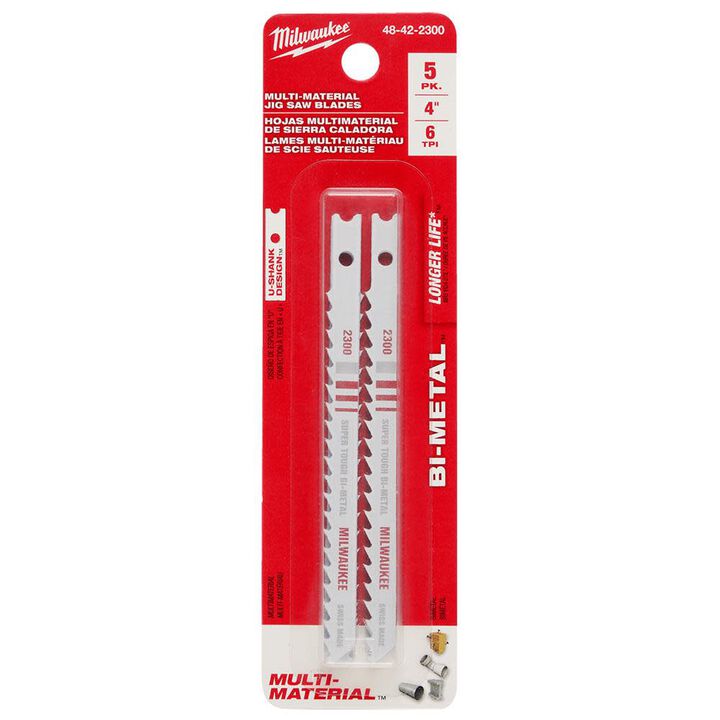 Milwaukee 4 in. 6 TPI Bi-Metal Jig Saw Blades 5PK, large image number 7