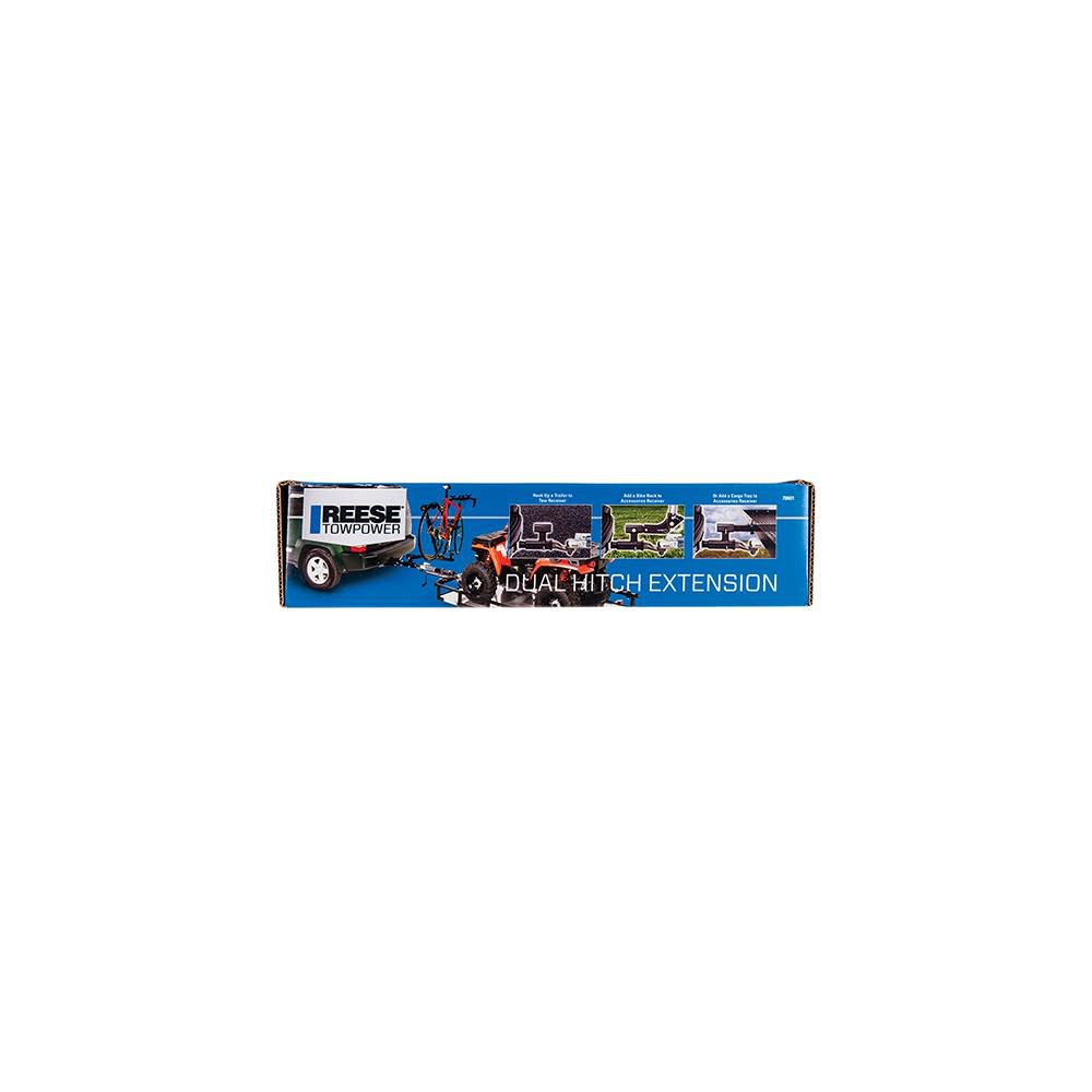 Reese 2in 4000 lbs Trailer Hitch Extension with Dual Receivers, large image number 2