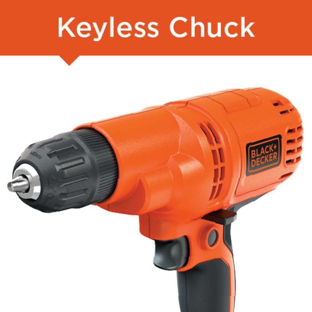 Black and Decker 5.5 Amp 3/8-in Drill/Driver (DR260C), large image number 4