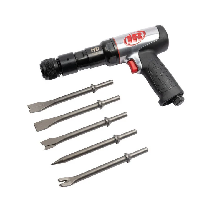 Ingersoll Rand Air Hammer and 5-Piece Chisel Set, 2600 BPM