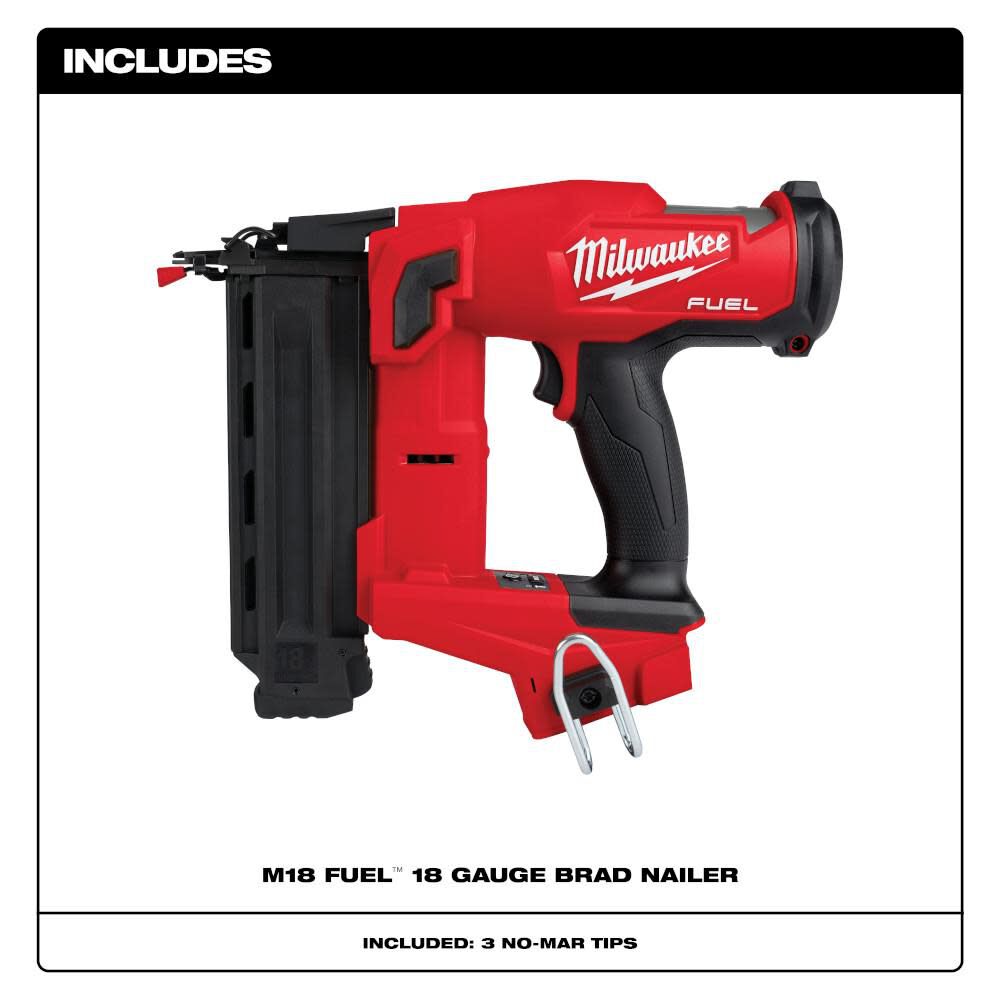 Milwaukee M18 FUEL 18 Gauge Brad Nailer (Bare Tool) 2746-20 - Acme  