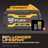 DEWALT 20V/60V MAX FLEXVOLT 12Ah Lithium-Ion Tabless Power Tool Battery Pack with Fuel Indicator, small image number 4